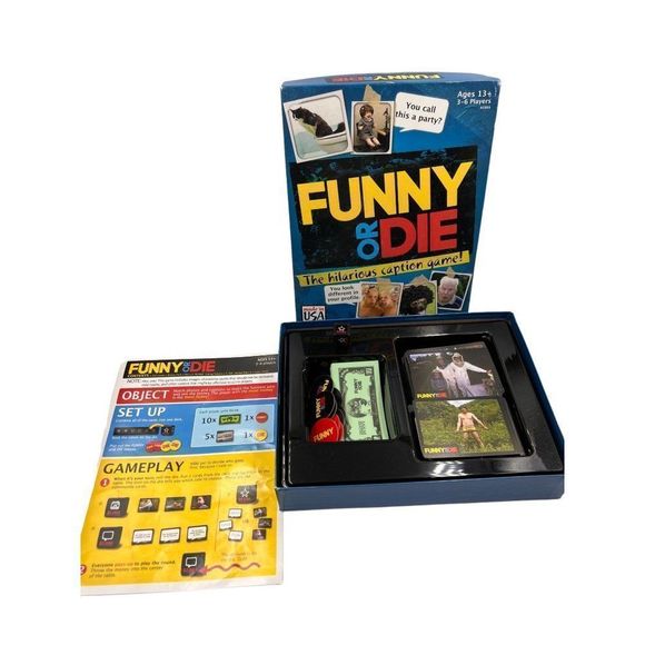 Hasbro Funny Or Die The Hilarious Caption Board Game Complete - Picture 1 of 7
